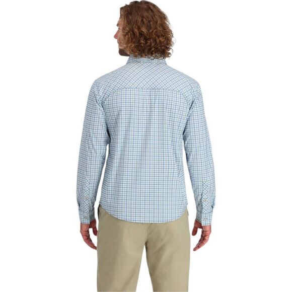 NEW Simms Men's Stone Cold LS Fishing Shirt Sky Nightfall Retro Plaid XL - Picture 2 of 16